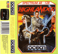 Highlander ZX Spectrum US box art